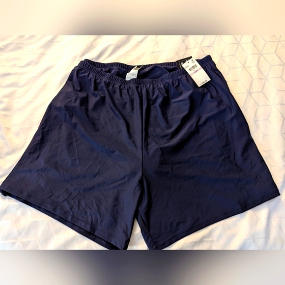 Island Escape's plus size swim shorts, navy blue Size 22W - Picture 2 of 9